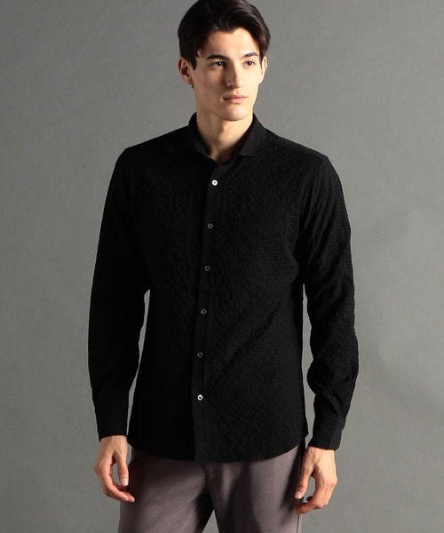 MONSIEUR NICOLE（ムッシュニコル） シャツ ドビーサッカー カッタ