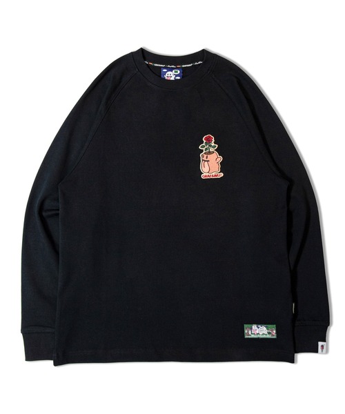 【LIFEWORK】★男女兼用★ミニラドックワッペンスウェットシャツ GRAF＆WU tシャツ GRAF＆WU-ポッドベロ胸ワッペンLS/T メンズ