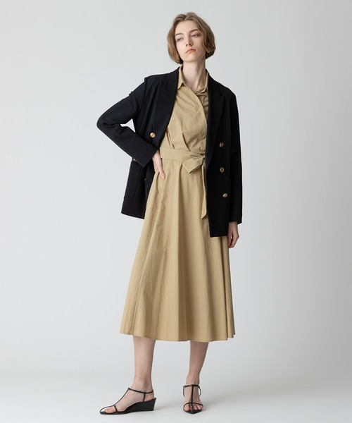 allureville ワンピース ナイロンカシュクールワンピース