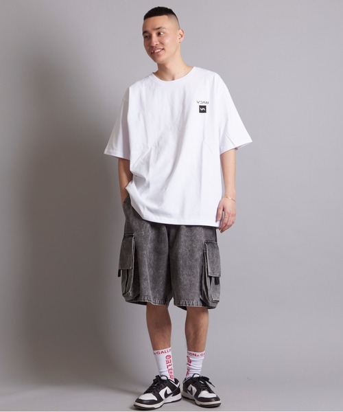 完売確実 売切れ前に RVCA UP STATE Ｔシャツ ロゴデザイン◎ OUTLET】RVCA メンズ UP STATE TEE Tシャツ 【2024年春夏モデル】