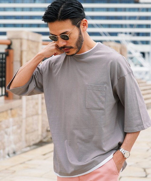 ◆boohoo◆ フェイクレイヤー ウォッシュド Tシャツ / green coen tシャツ ワッフルフェイクレイヤードTシャツ メンズ