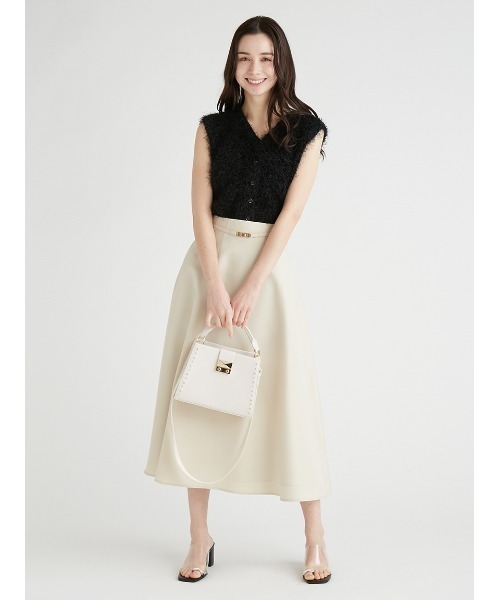 CELFORD フラッフィーニットベスト　ホワイト CELFORD ニット セーター フラッフィーニットベスト レディース