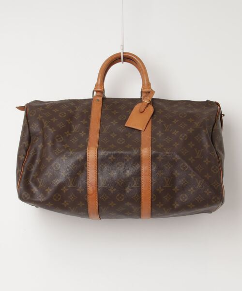 【美品】ルイヴィトン　モノグラム　キーポル50　ボストンバッグ　ブラウン　茶色 LOUIS VUITTON 「LOUIS VUITTON」 モノグラム キーポル50