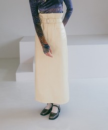 sahara スカート High Waist Design Skirt/ハイウエストデザイン