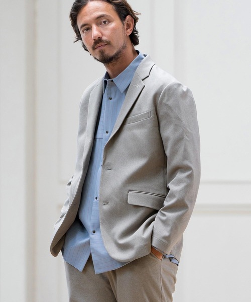 ジャケット テーラードジャケット mj10118-メランジツイル-テーラード