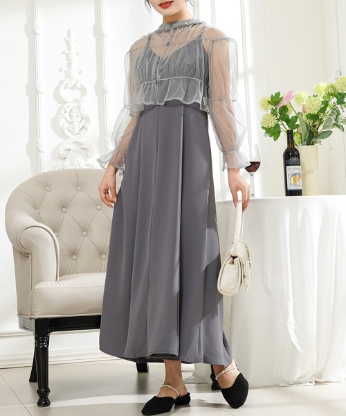 Lace Ladies（レースレディース） ドレス 「2点セット」シアー ボレロ