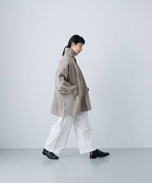 もんた アウター ウールスタンドショートコート レディース（CLASKA
