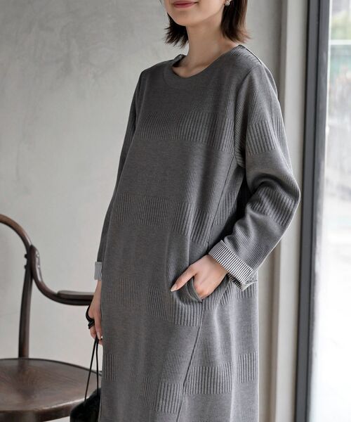 r・p・s（アールピーエス） チュニック ふくれランダムボーダー