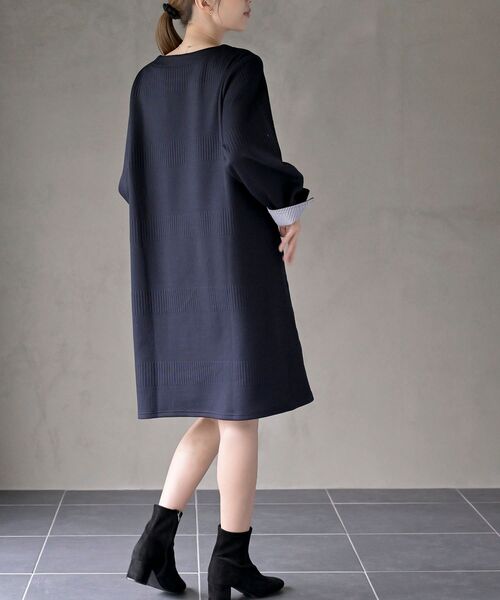 r・p・s（アールピーエス） チュニック ふくれランダムボーダー