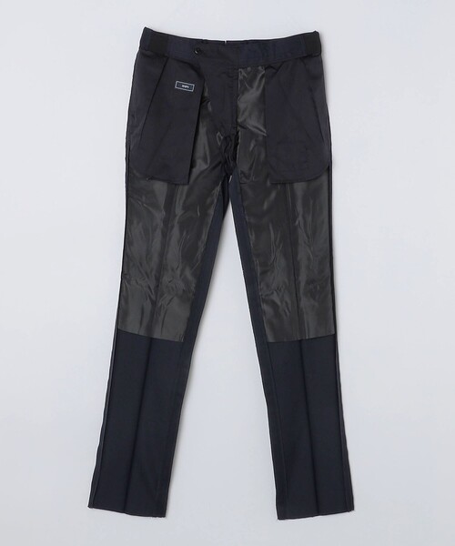 SHIPS スラックス SHIPS:「セットアップ対応/洗濯機可能」ウール