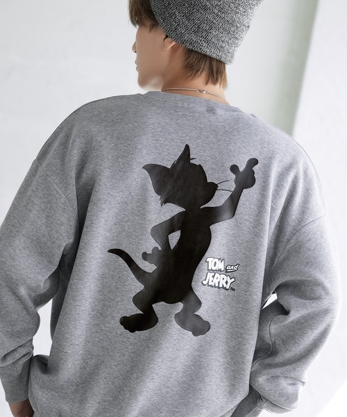 トレーナー スウェット 「TOM＆JERRY」コットンタッチ 裏起毛