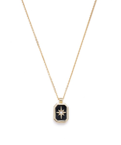 LANVIN en Bleu ネックレス ブラックスクエアネックレス レディース