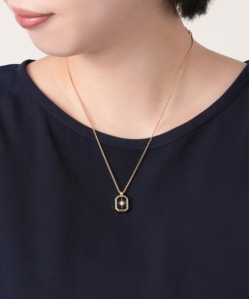 LANVIN en Bleu ネックレス ブラックスクエアネックレス レディース