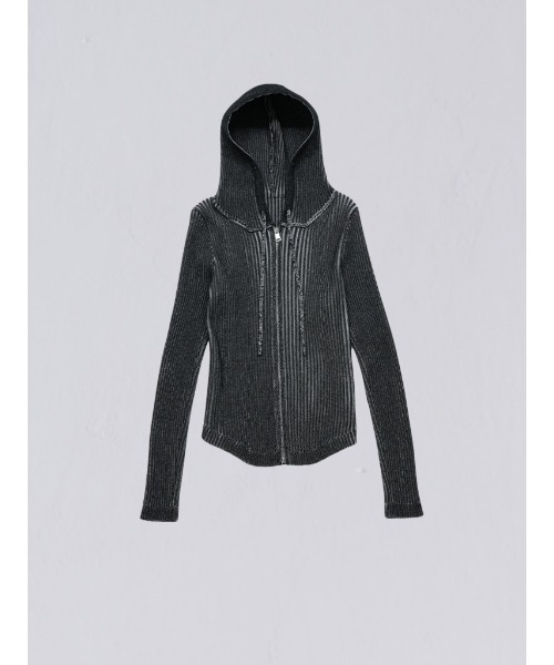 Uenui パーカー ダブルジップ リブニット レディース : ZOZOTOWN Yahoo