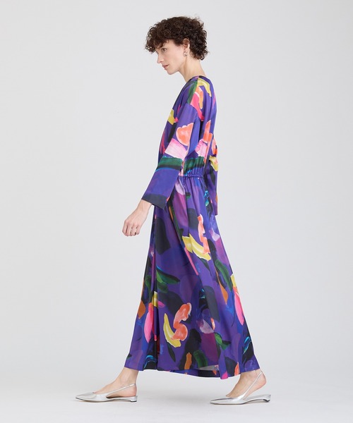 HOUSE OF LOTUS ワンピース アートフラワープリントワンピース 