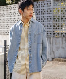 シャツ 「niko and ...JEANS 2025SS」ブリーチデニムワイドシャツ メンズ｜ZOZOTOWN Yahoo!店