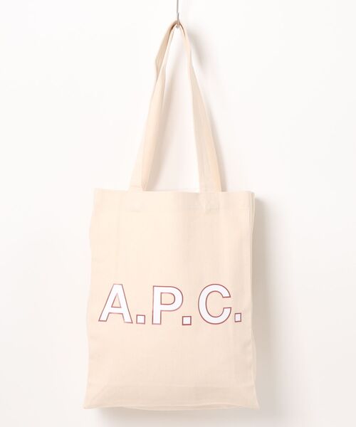 白財布に合う[A.P.C.] LOU RUE MADAME ロゴナイロントートバッグ TOTE LOU RUE MADAME（トートバッグ）｜A.P.C.（アーペーセー