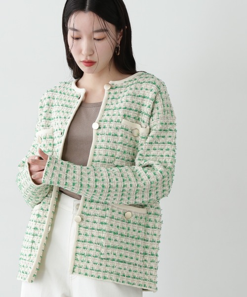 NATURAL BEAUTY ジャケット 38号 ツイード エヌ ナチュラルビューティーベーシック N. Natural Beauty