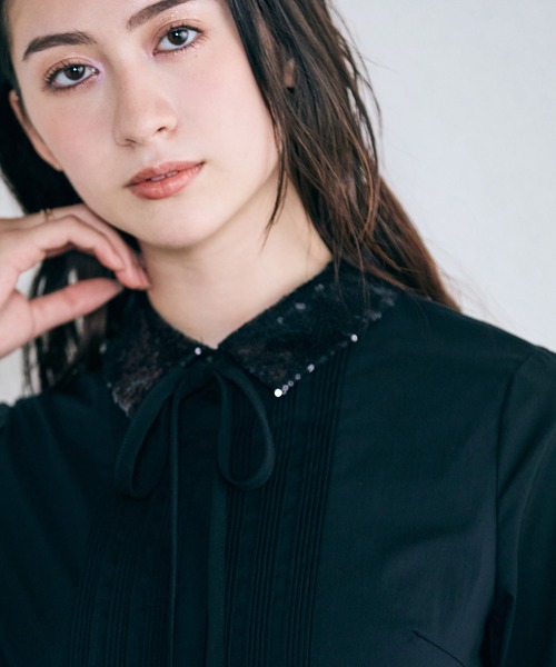 Audie a Muses（オーディア ミューズ） ブラウス シャツ スパンコール