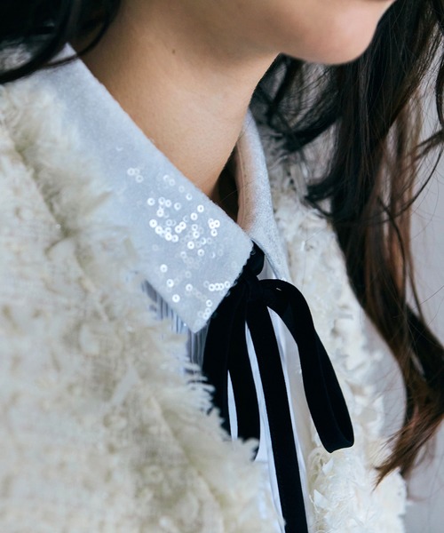 Audie a Muses（オーディア ミューズ） ブラウス シャツ スパンコール