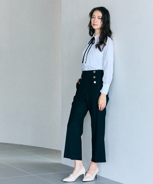 オーディア ミューズ（Audie a Muses）/オーバーカラーブラウス Audie a Muses（オーディア ミューズ） ブラウス シャツ スパンコール