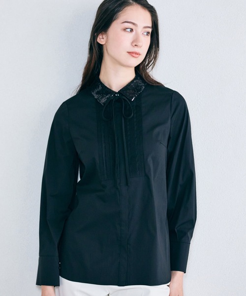 Audie a Muses（オーディア ミューズ） ブラウス シャツ スパンコール