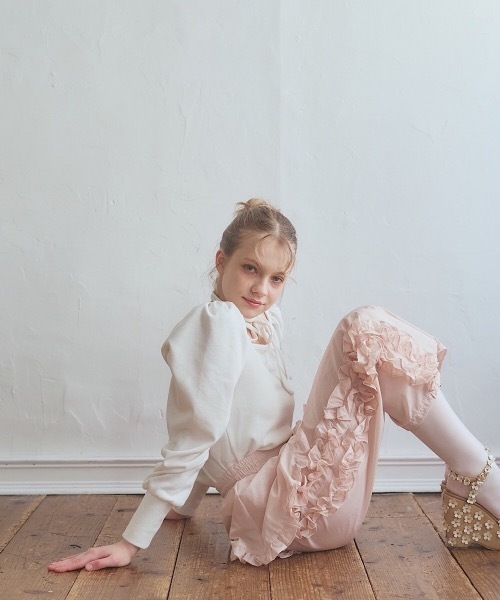 lilLilly パンツ ナイロンフリルパンツ レディース : ZOZOTOWN