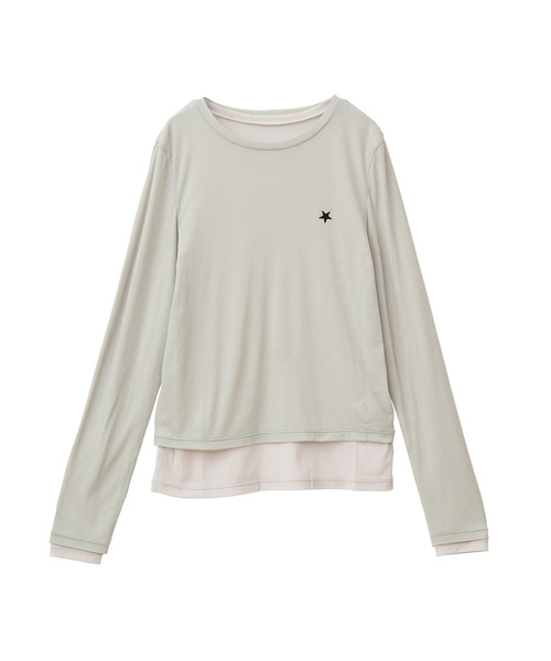 tシャツ LAYERED SHEER TOPS レディース