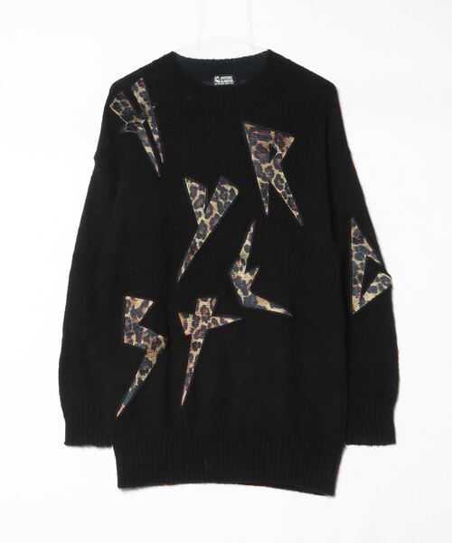 HYSTERIC GLAMOUR（ヒステリックグラマー） 長袖ニット FREE ブラック