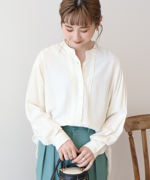 AMERICAN HOLIC ブラウス シャツ サラックールタックブラウス