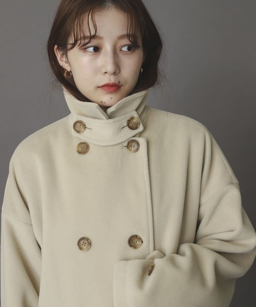 完売◇新品◇タグ付き　センスオブプレイス　リバーショートコート　ライトベージュ 新品 センスオブプレイス コート リバーショートブルゾン - メルカリ