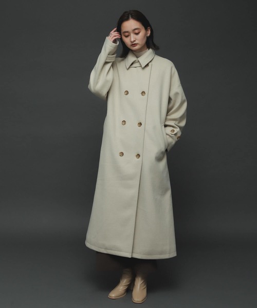 今期発売　URBANRESEARCH　アイボリー コート SENSE OF PLACE by URBAN RESEARCH コート MEDIUM ネイビー レディース