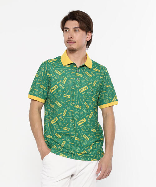 PING ロゴプリント ポロシャツ PING APPAREL】涼風-SUZUKAZEハイテンションサッカー半袖