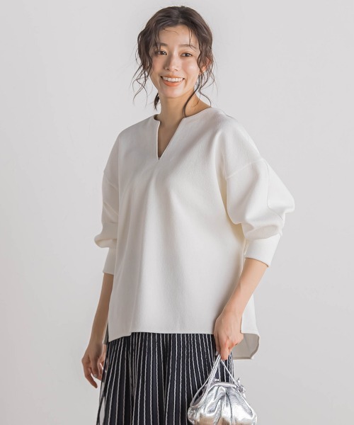 tシャツ ブークレダンボールプルオーバー「洗濯機で洗える」 レディース