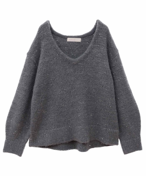 「31 Sons de mode」 Vネックニット 36 オフホワイト レディース_画像8