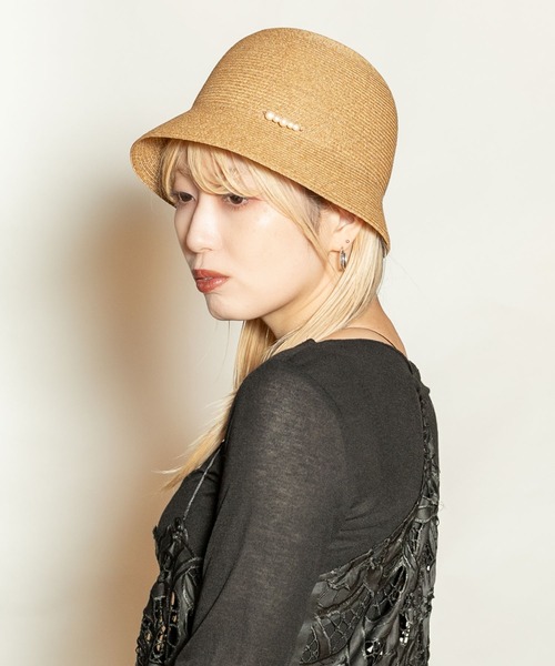 CA4LA ハット　SIMONE ブラック　帽子 CA4LA（カシラ）の「SIMONE（ハット）」 - WEAR