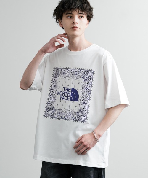 ザノースフェイス 地域名Tシャツ 横浜 白黒グレー ウォーム