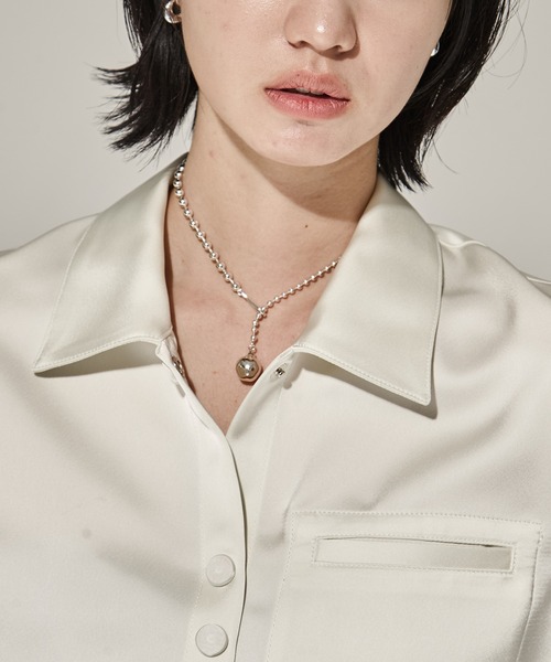 新品 Soierie ソワリー ボックス チェーン ネックレス Soierie ネックレス 「Soierie/ソワリー」Pome ballchain