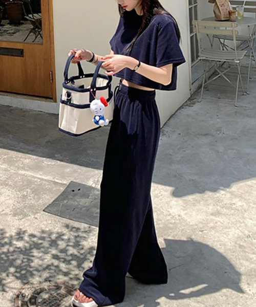 【国内送関税込】boohoo ワールドワイドTシャツ セットアップ デザインジップポケットワイドTシャツ（カットソー） | ZAMPA