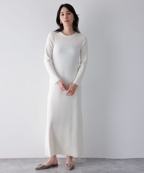 【定価57200円】Chaos モヘヤ混 ニットワンピース 24AW Chaos（カオス） ニットワンピース FREE モカ レディース : ZOZOTOWN