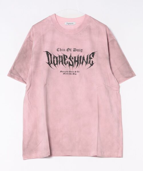 tシャツ 半袖 ダーティ加工メタルロゴビッグT レディース メンズ