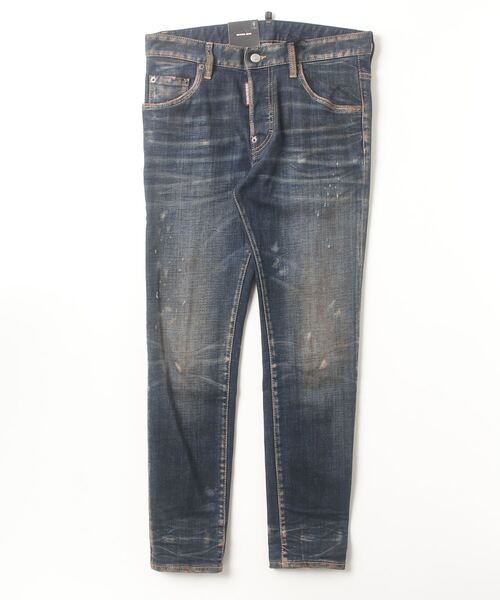 【SCANDAL】DSQUARED2 SKATER JEAN ダークデニム DSQUARED2 ジーンズ Skater Jean Dark Sedona Wash/0242 メンズ