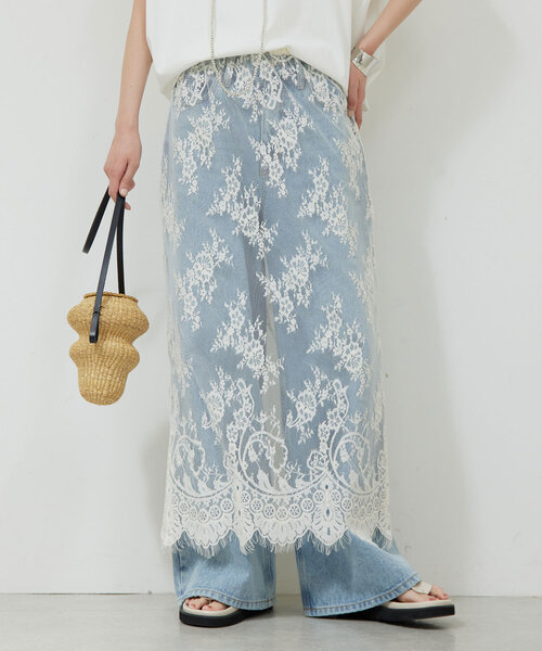 Spick & span シアーレースプリーツスカート Spick & span シアーレースプリーツスカート