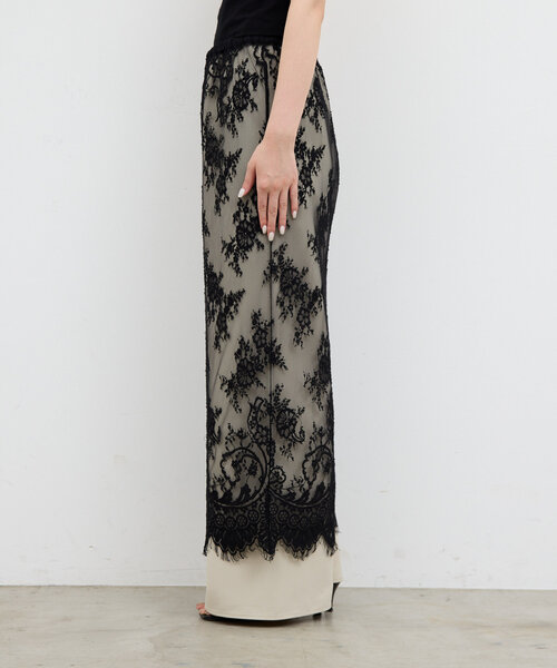 タエアシダのレーススカート TAE ASHIDA SALE - デニム×レースロングスカート | ONLINE STORE