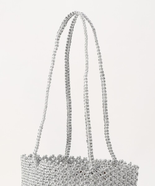 最終値下げ The BAGMATI バグマティ LUREX シルバー かごバッグ 未使用The BAGMATI バグマティ LUREX シルバー かごバッグ