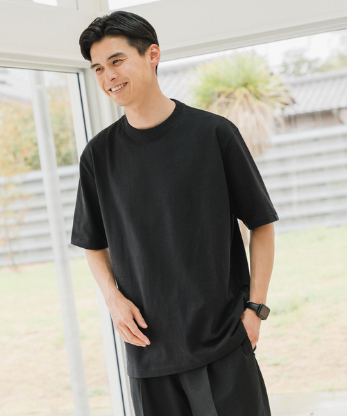 未使用 LOOPWHEELER LOWERCASE  Tシャツ ブラック XL LOOPWHEELER tシャツ for LOWERCASE ツリテンジク ビッグTシャツ
