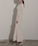 ワンピース シアーボリュームスリーブマーメイド...の詳細画像4