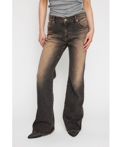 LAGUA GEM デニム セール】PLEATS DOCKING LOOSE デニム（デニムパンツ）｜LAGUA