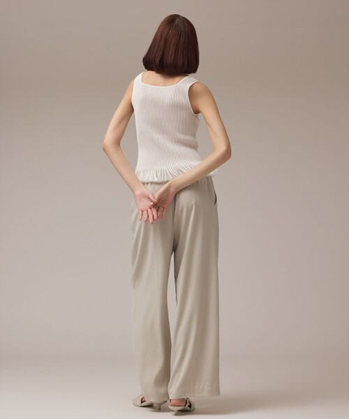 GRACE CONTINENTAL（グレースコンチネンタル） シアーフリルニット