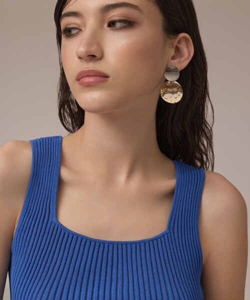 GRACE CONTINENTAL（グレースコンチネンタル） シアーフリルニット